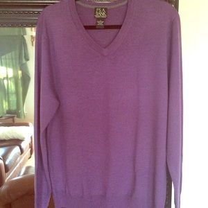 Jos. A Bank 100% Merino Wool Sweater Purple Sz. Lg
